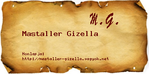 Mastaller Gizella névjegykártya